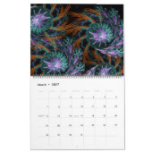 Visionaire fractale kunst 12 maanden kalender (Mar 2027)