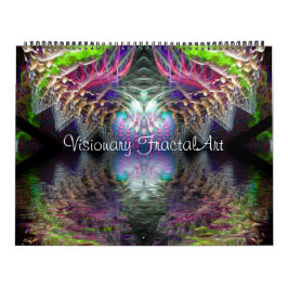 Visionaire fractale kunst 12 maanden kalender