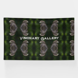 Visionaire Gallery Aangepaste tekst Eagle afbeeldi Spandoek
