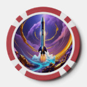 Visionaire ruimtevaart poker chips (Achterkant)