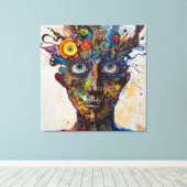 Visionaire wervelwind canvas afdruk (Insitu (Houten vloer))