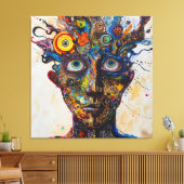 Visionaire wervelwind canvas afdruk (Insitu (Woonkamer))