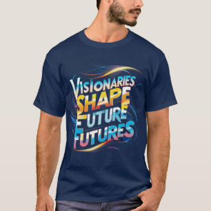 Visionairs Vorm Futures: futuristische multi-kleur T-shirt