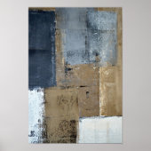 'Visionary' neutrale Abstracte kunst Poster (Voorkant)