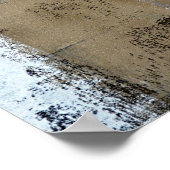 'Visionary' neutrale Abstracte kunst Poster (Hoek)