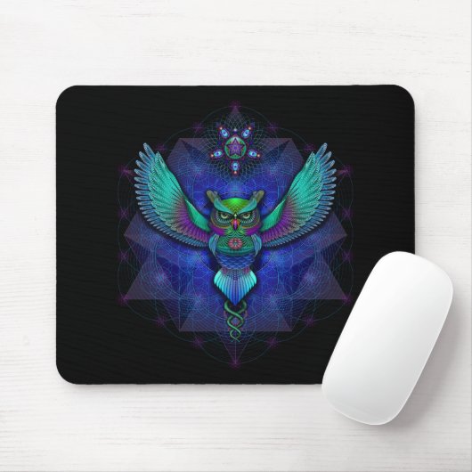 Visionary Owl Mousepad Muismat (Met muis)