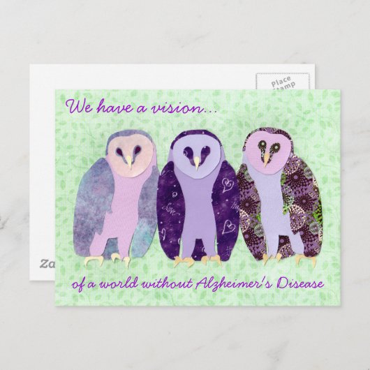 Visionary Owls Briefkaart (Voorkant / Achterkant)