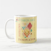 Visionary Trailblazer Innovator Inspiration Koffiemok (Links)