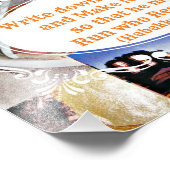 Visionbord met bijbelvers Schrijf het Visio neer Foto Afdruk (Hoek)