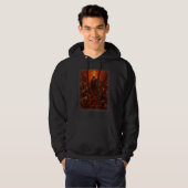 Visions of Hell Satan Devils Demons Monster Skelet Hoodie (Voorkant volledig)