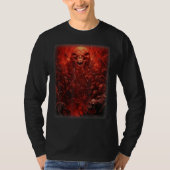Visions of Hell Satan Devils Demons Monster Skelet T-shirt (Voorkant)