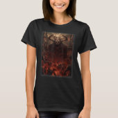 Visions of Hell Satan Devils Demons Monster Skelet T-shirt (Voorkant)