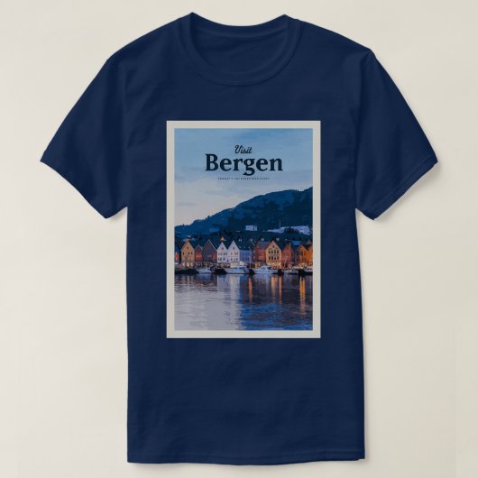 Visit Bergen T-shirt (Design voorkant)