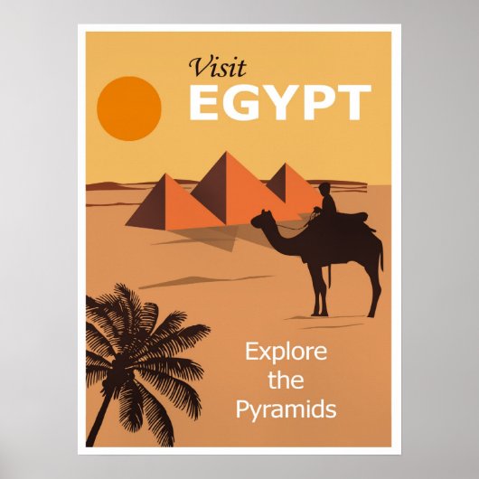 Visit Egypt travel poster (Voorkant)