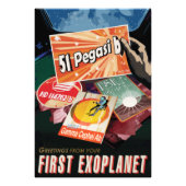 Visit First Exoplanet Found Outside Solar System Foto Afdruk (Voorkant)