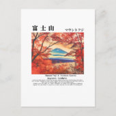 Visit Japan – Mount Fuji & Autumn Leaves Briefkaart (Voorkant)