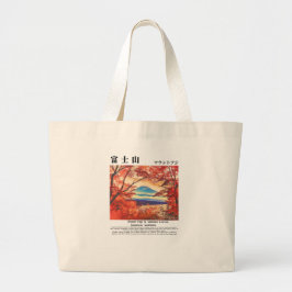 Visit Japan – Mount Fuji & Autumn Leaves Grote Tote Bag