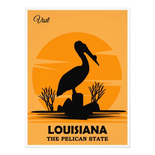 Visit Louisiana, The Pelican State, Foto Afdruk (Voorkant)
