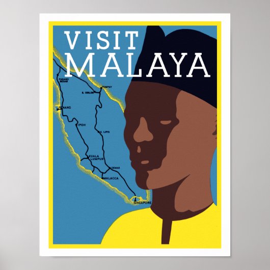 Visit Malaya Poster (Voorkant)