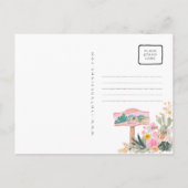 Visit México Watercolor Travel Postcard Briefkaart (Achterkant)