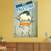 Visit Palestine Beach Boys Canvas Afdruk (Insitu (Woonkamer))