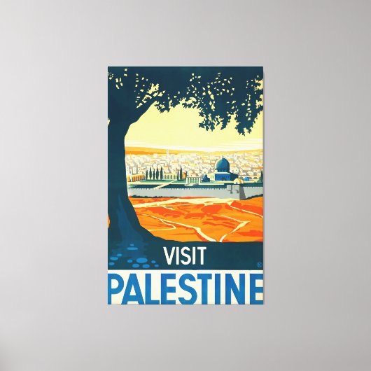 Visit Palestine Canvas Afdruk (Voorkant)