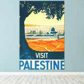 Visit Palestine Canvas Afdruk (Insitu (Houten vloer))