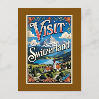 Visit Switzerland travel poster, Feestdagenkaart