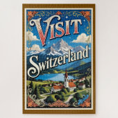 Visit Switzerland travel poster Legpuzzel (Verticaal)