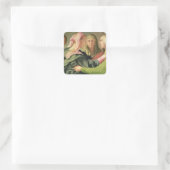 Visitatie (detail 60438) vierkante sticker (Tas)