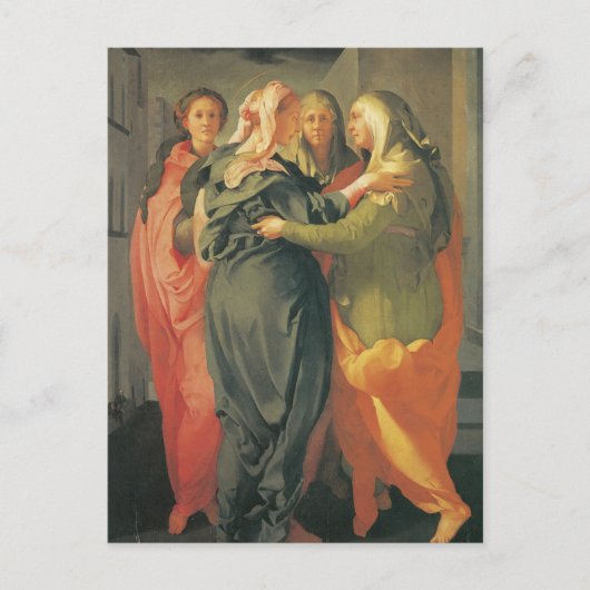 Visitatie - Jacopo Da Pontormo Briefkaart (Voorkant)