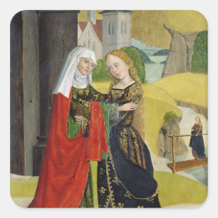 Visitation from the Dome Altar, 1499 Vierkante Sticker