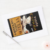 Visite Espana ~ Vuelos Internacionales Rechthoekige Sticker (Envelop)