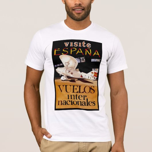 Visite Espana ~ Vuelos Internacionales T-shirt (Voorkant)