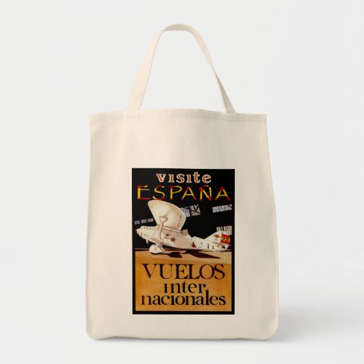 Visite Espana ~ Vuelos Internacionales Tote Bag (Voorkant)