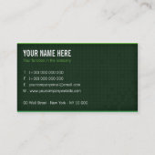 Visitekaart - Groene IT-professional v1 Visitekaartje (Achterkant)