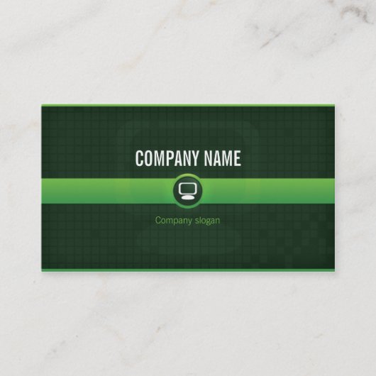 Visitekaart - Groene IT-professional v1 Visitekaartje (Voorkant)