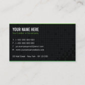 Visitekaart - Groene IT-professional v2 Visitekaartje (Achterkant)