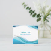 Visitekaarten Blauwe Vaggen - Sober Visitekaartje (Staand voorkant)