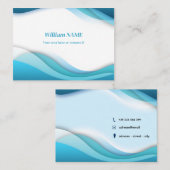 Visitekaarten Blauwe Vaggen - Sober Visitekaartje (Voorkant / Achterkant)