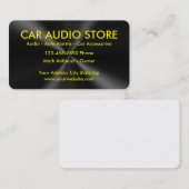 Visitekaarten voor auto-audio visitekaartje (Voorkant / Achterkant)