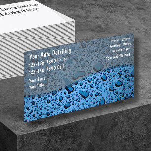 Visitekaarten voor autodetailing visitekaartje