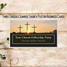 Visitekaarten voor pastors van Three Crosses Sunri