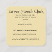 Visitekaartje (Achterkant)