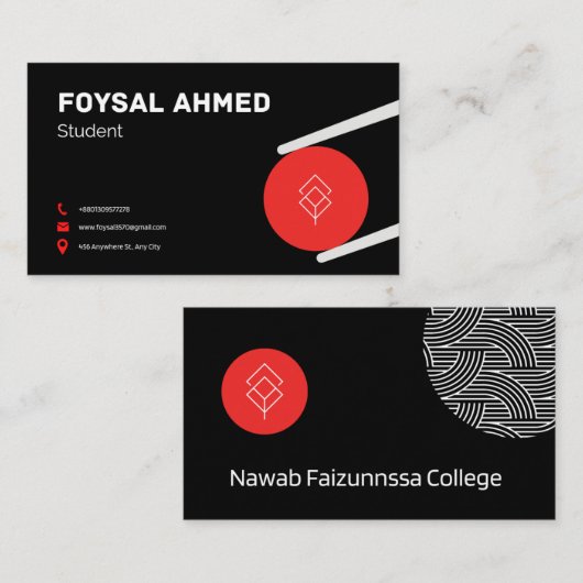 Visitekaartje (Voorkant / Achterkant)