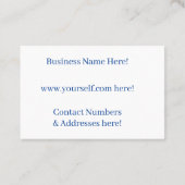 Visitekaartje (Achterkant)