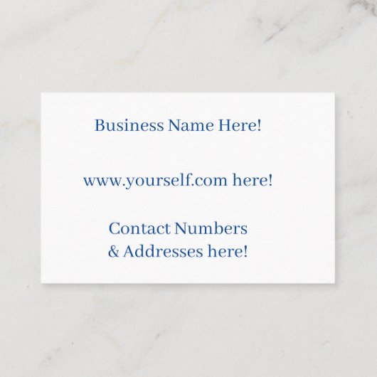 Visitekaartje (Achterkant)