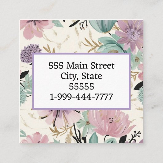 Visitekaartje (Achterkant)