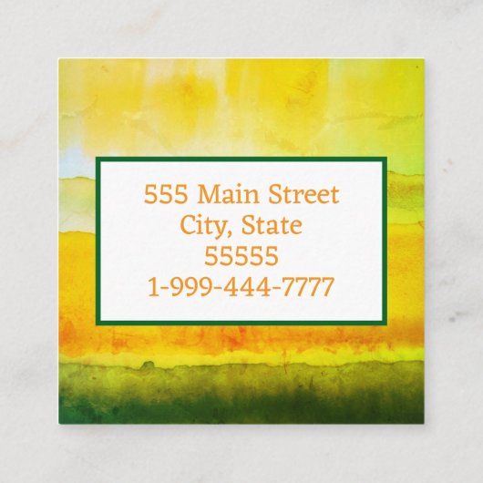 Visitekaartje (Achterkant)