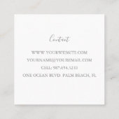 Visitekaartje (Achterkant)